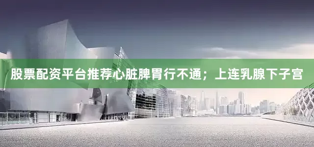 股票配资平台推荐心脏脾胃行不通；上连乳腺下子宫