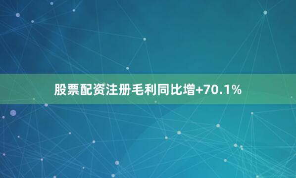 股票配资注册毛利同比增+70.1%
