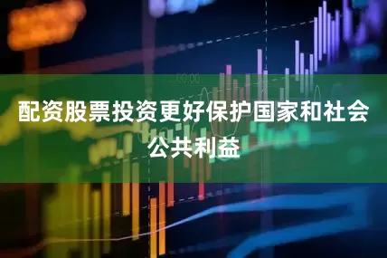 配资股票投资更好保护国家和社会公共利益